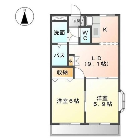 ラピスコートの物件間取画像